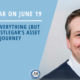 Poster for a free webinar on June 19 with AMBC and Chris Barlow about money isn't everything, but it's close: castlegar's asset management journey.